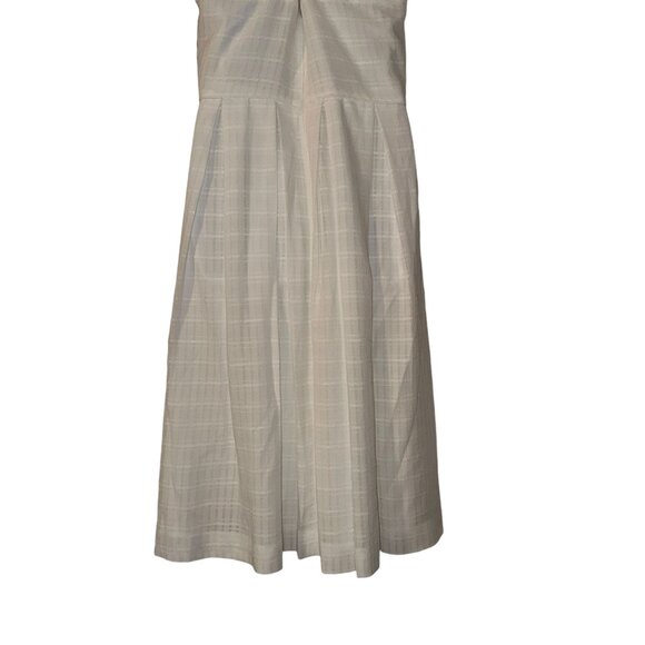 NWT Cremieux Cream Tank Pleated Dress Womens 10 Summer Wedding Party Work - Picture 8 of 10